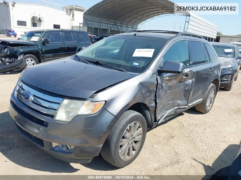 2010 Ford Edge Sel VIN: 2FMDK3JCXABA69182 Lot: 40575809