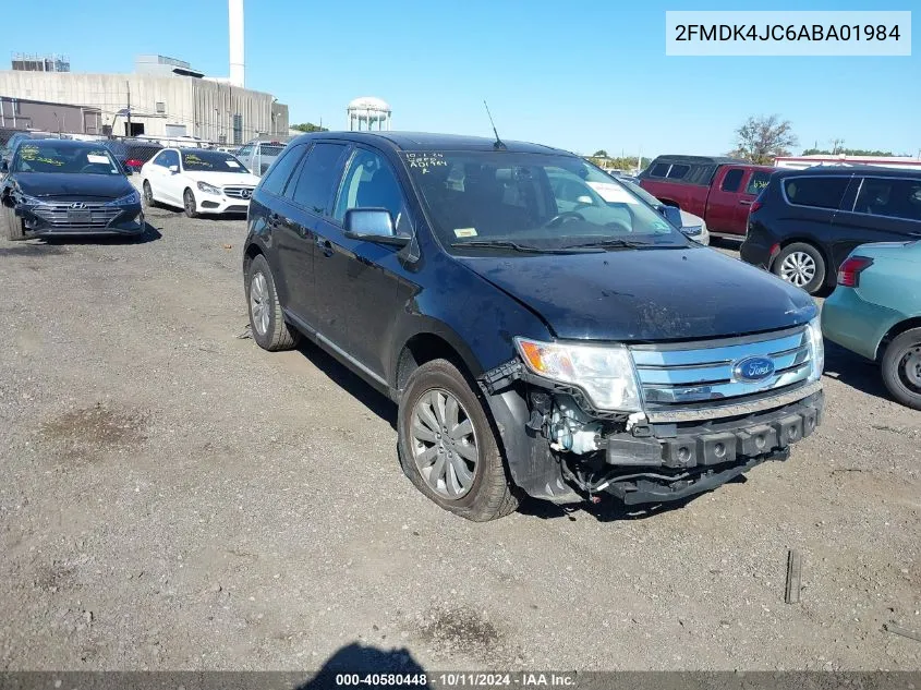 2010 Ford Edge Sel VIN: 2FMDK4JC6ABA01984 Lot: 40580448