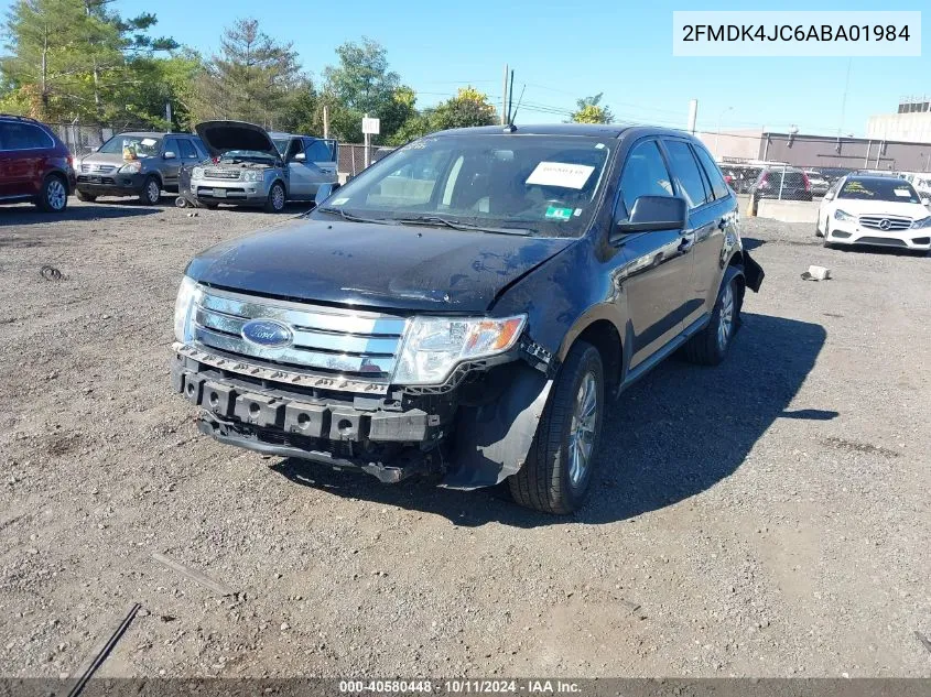 2010 Ford Edge Sel VIN: 2FMDK4JC6ABA01984 Lot: 40580448