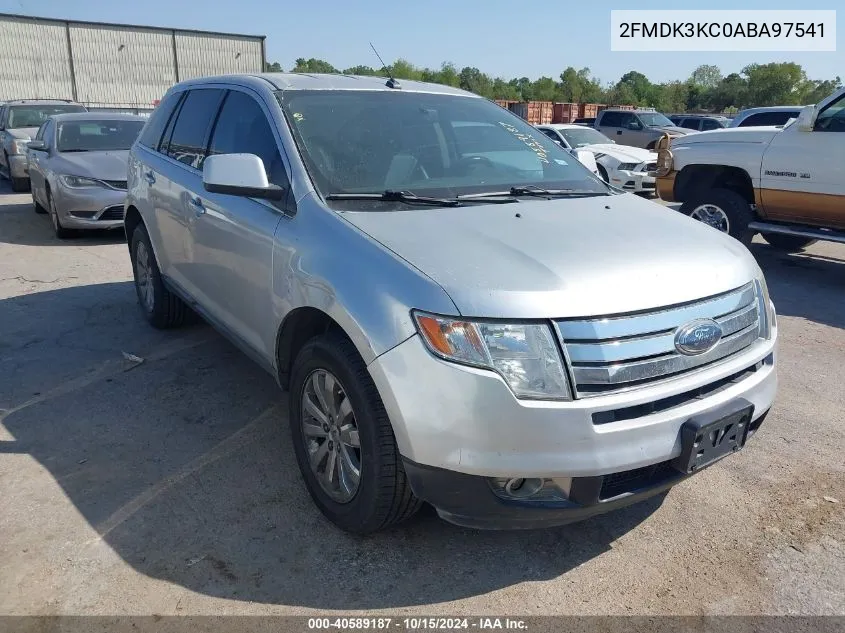 2010 Ford Edge Limited VIN: 2FMDK3KC0ABA97541 Lot: 40589187