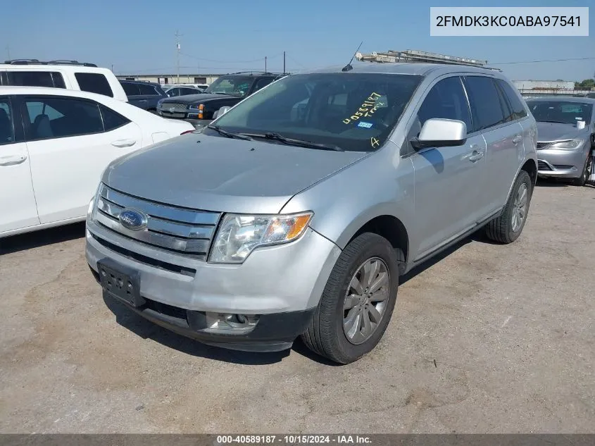 2010 Ford Edge Limited VIN: 2FMDK3KC0ABA97541 Lot: 40589187