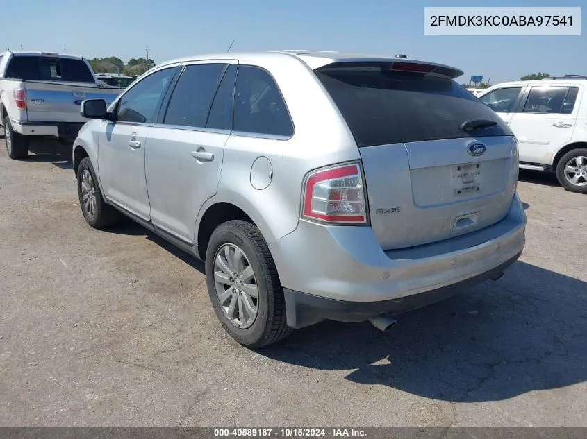 2010 Ford Edge Limited VIN: 2FMDK3KC0ABA97541 Lot: 40589187