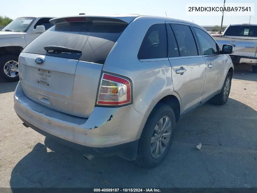 2010 Ford Edge Limited VIN: 2FMDK3KC0ABA97541 Lot: 40589187