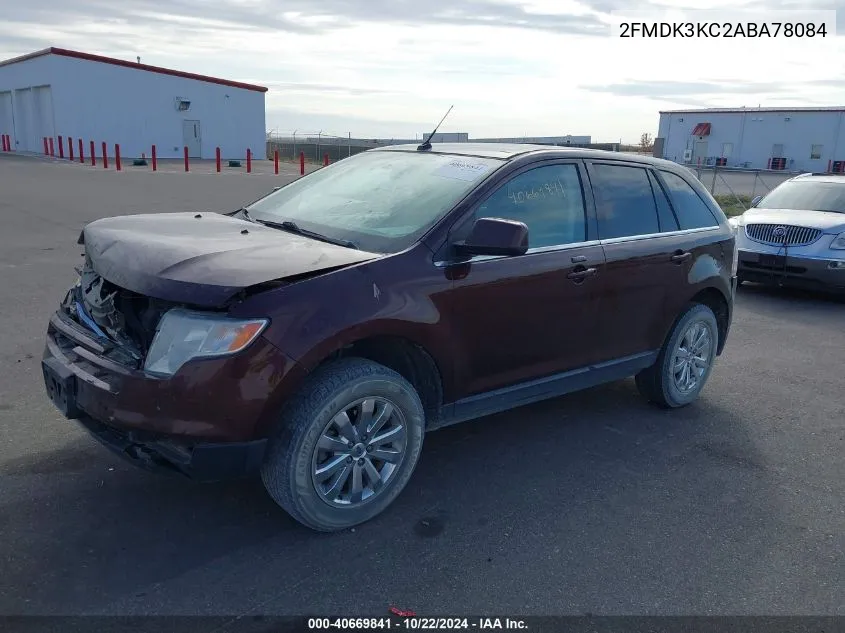 2010 Ford Edge Limited VIN: 2FMDK3KC2ABA78084 Lot: 40669841