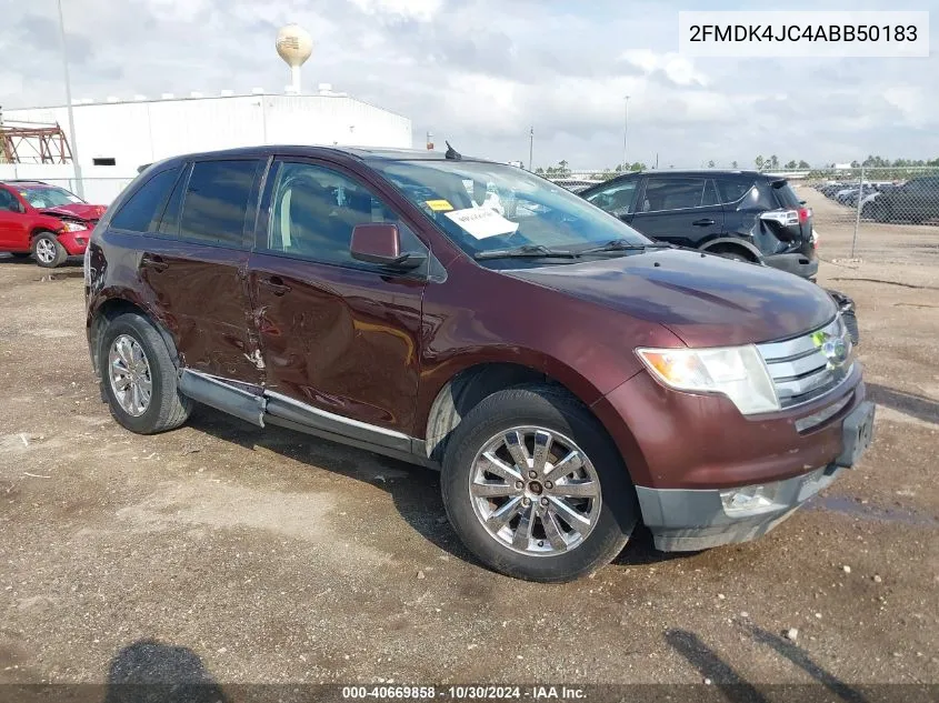 2010 Ford Edge Sel VIN: 2FMDK4JC4ABB50183 Lot: 40669858