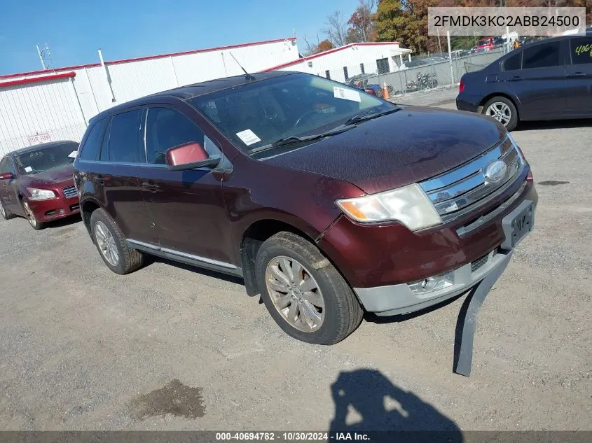 2010 Ford Edge Limited VIN: 2FMDK3KC2ABB24500 Lot: 40694782