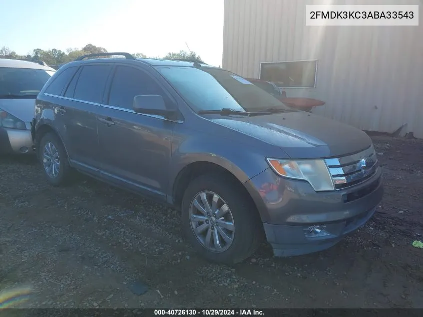 2010 Ford Edge Limited VIN: 2FMDK3KC3ABA33543 Lot: 40726130