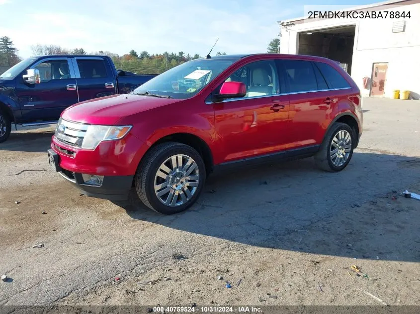 2010 Ford Edge Limited VIN: 2FMDK4KC3ABA78844 Lot: 40759524