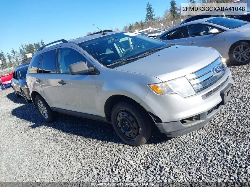 2010 Ford Edge Se VIN: 2FMDK3GCXABA41048 Lot: 40764957