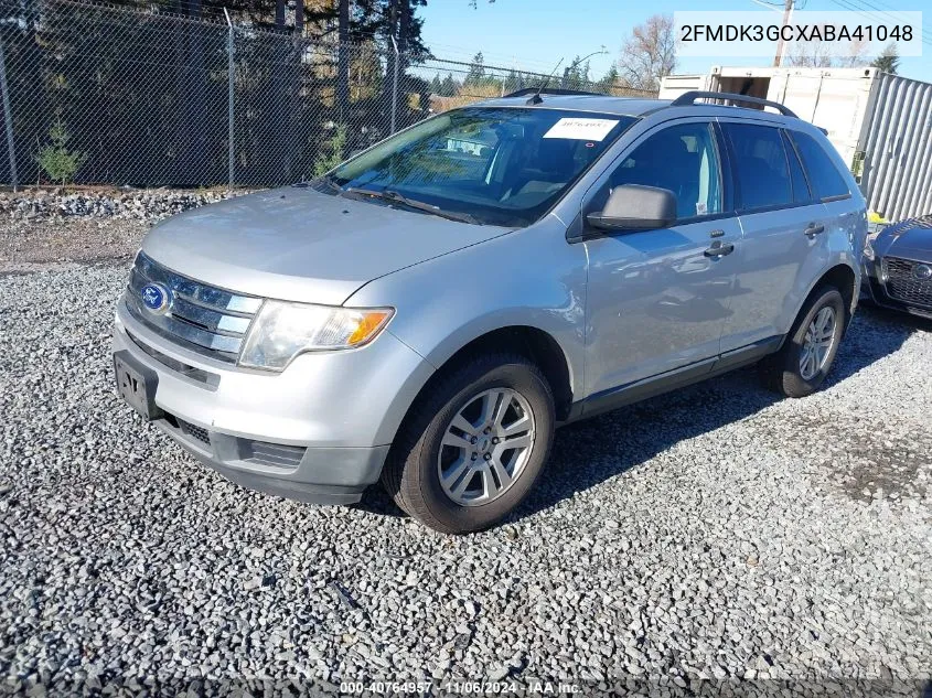 2010 Ford Edge Se VIN: 2FMDK3GCXABA41048 Lot: 40764957