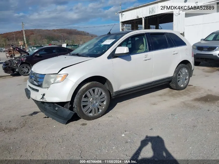 2010 Ford Edge Limited VIN: 2FMDK4KC5ABA52889 Lot: 40766456