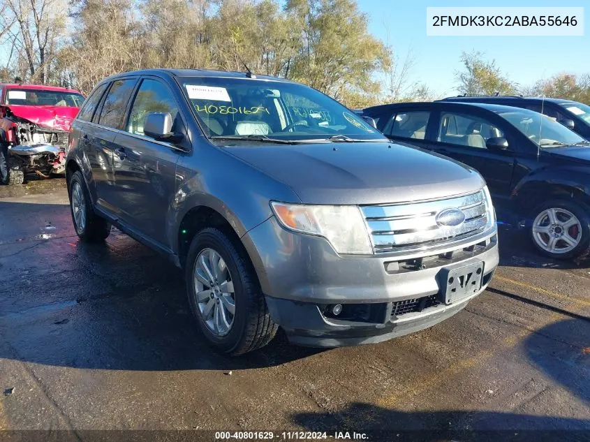 2010 Ford Edge Limited VIN: 2FMDK3KC2ABA55646 Lot: 40801629