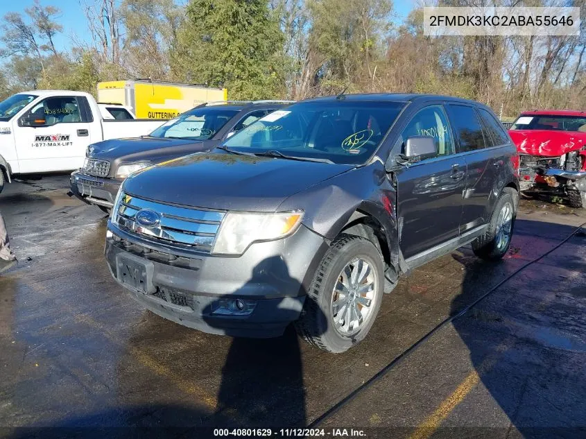 2010 Ford Edge Limited VIN: 2FMDK3KC2ABA55646 Lot: 40801629