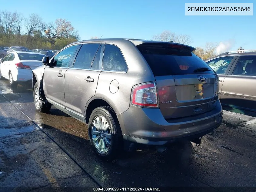 2010 Ford Edge Limited VIN: 2FMDK3KC2ABA55646 Lot: 40801629