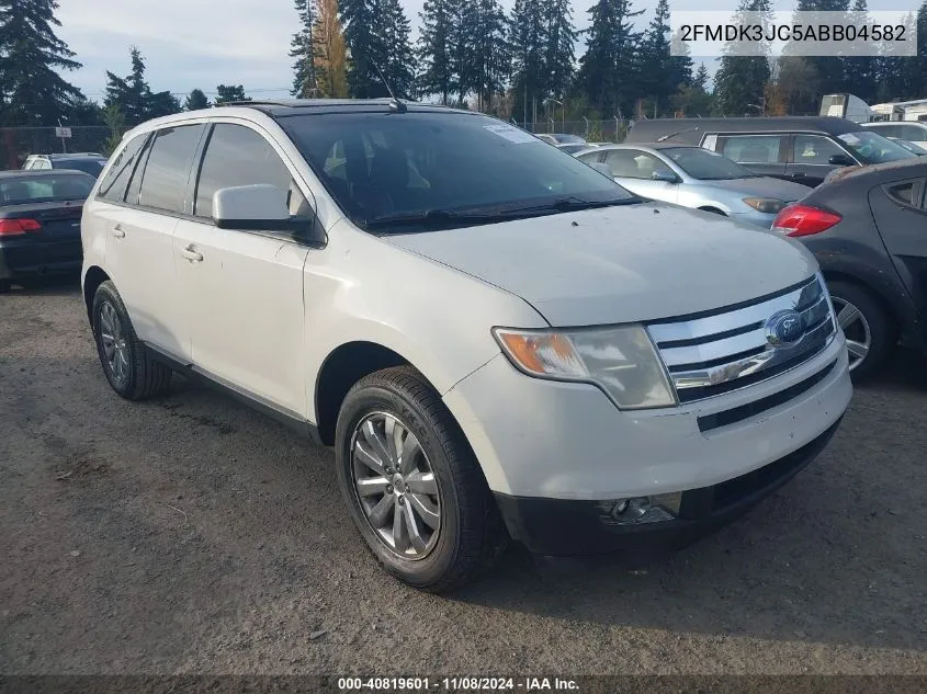 2010 Ford Edge Sel VIN: 2FMDK3JC5ABB04582 Lot: 40819601