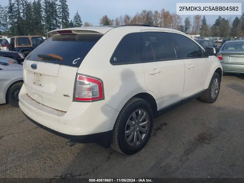 2010 Ford Edge Sel VIN: 2FMDK3JC5ABB04582 Lot: 40819601