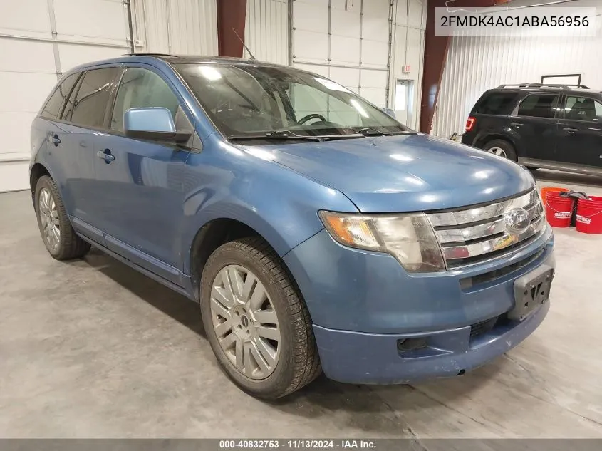 2010 Ford Edge Sport VIN: 2FMDK4AC1ABA56956 Lot: 40832753