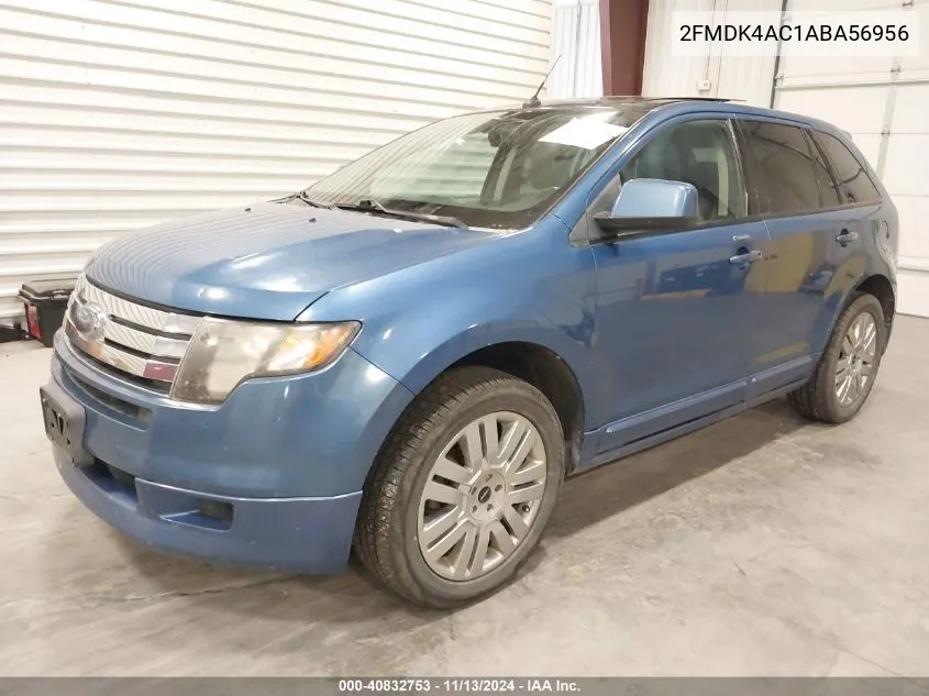 2010 Ford Edge Sport VIN: 2FMDK4AC1ABA56956 Lot: 40832753