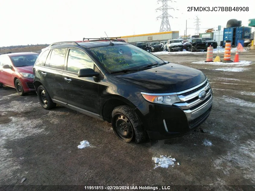 2011 Ford Edge Sel VIN: 2FMDK3JC7BBB48908 Lot: 11951815