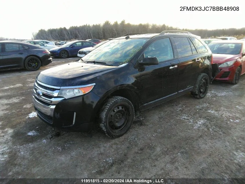 2011 Ford Edge Sel VIN: 2FMDK3JC7BBB48908 Lot: 11951815