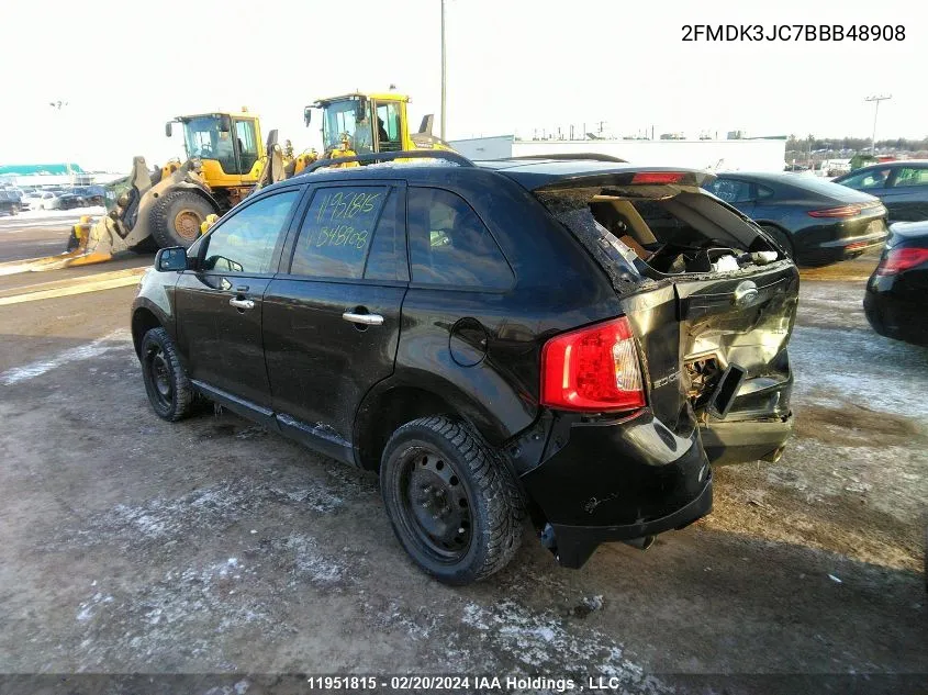 2011 Ford Edge Sel VIN: 2FMDK3JC7BBB48908 Lot: 11951815