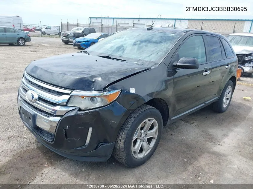 2011 Ford Edge Sel VIN: 2FMDK3JC3BBB30695 Lot: 12038730