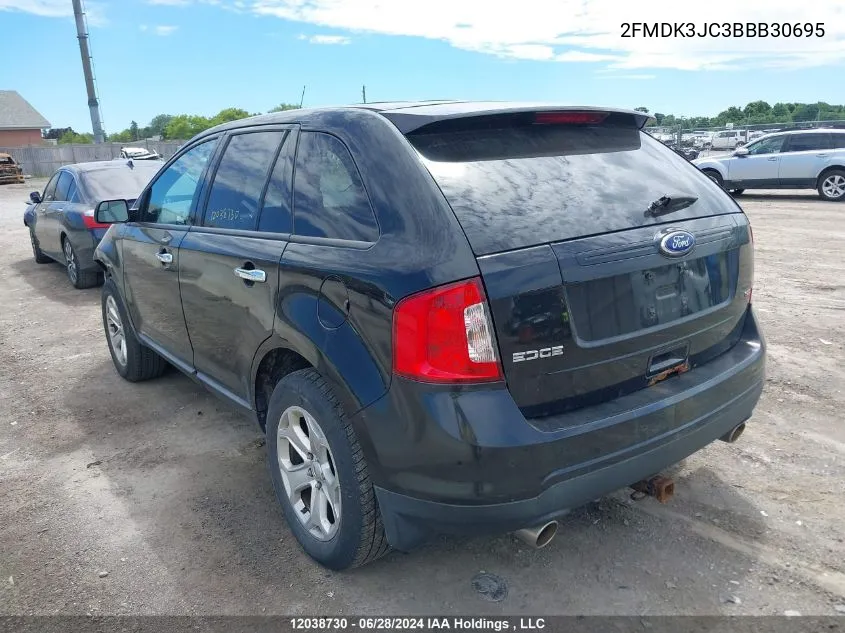 2011 Ford Edge Sel VIN: 2FMDK3JC3BBB30695 Lot: 12038730