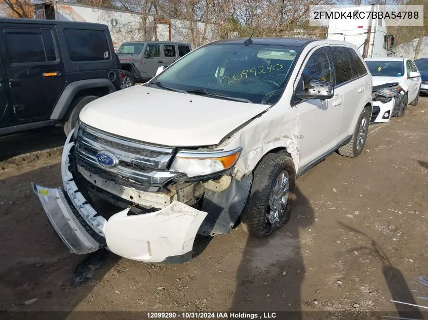 2011 Ford Edge VIN: 2FMDK4KC7BBA54788 Lot: 12099290