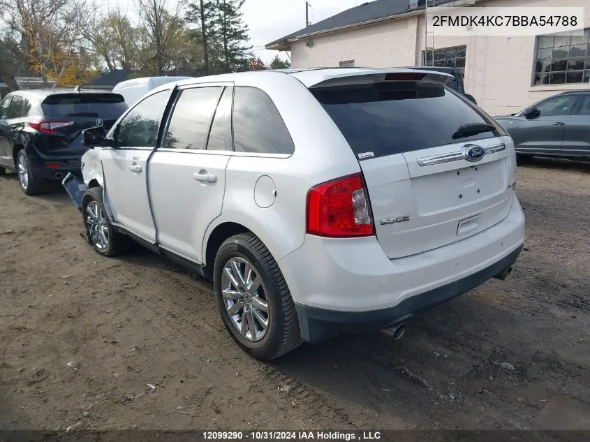 2011 Ford Edge VIN: 2FMDK4KC7BBA54788 Lot: 12099290