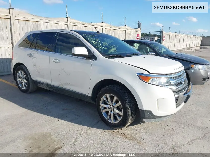 2011 Ford Edge Limited VIN: 2FMDK3KC9BBA65690 Lot: 12106815