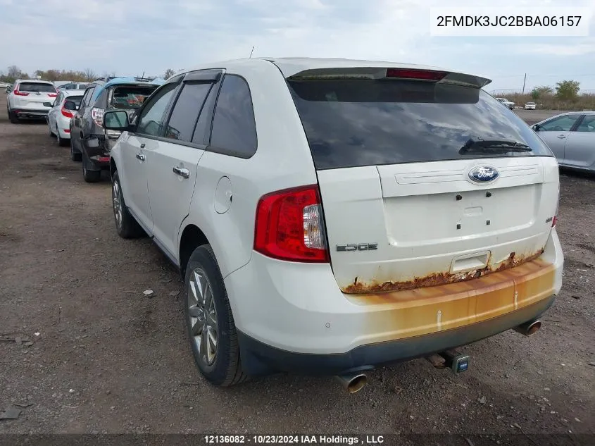 2011 Ford Edge Sel VIN: 2FMDK3JC2BBA06157 Lot: 12136082