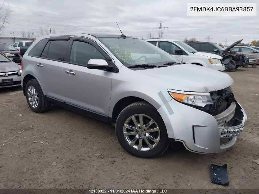 2011 Ford Edge VIN: 2FMDK4JC6BBA93857 Lot: 12138322