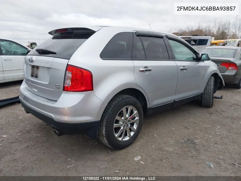 2011 Ford Edge VIN: 2FMDK4JC6BBA93857 Lot: 12138322