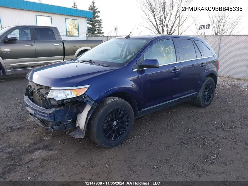 2011 Ford Edge VIN: 2FMDK4KC9BBB45335 Lot: 12147938