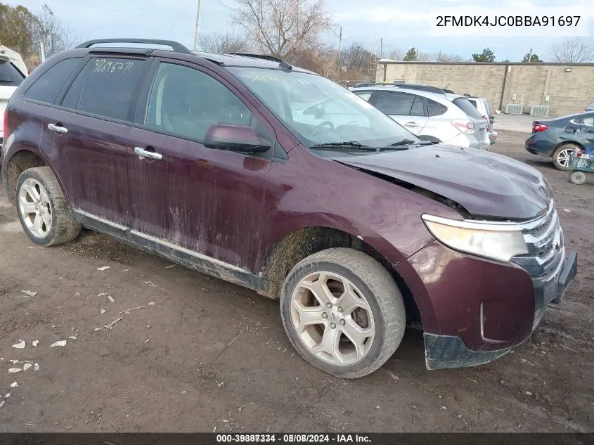 2FMDK4JC0BBA91697 2011 Ford Edge Sel