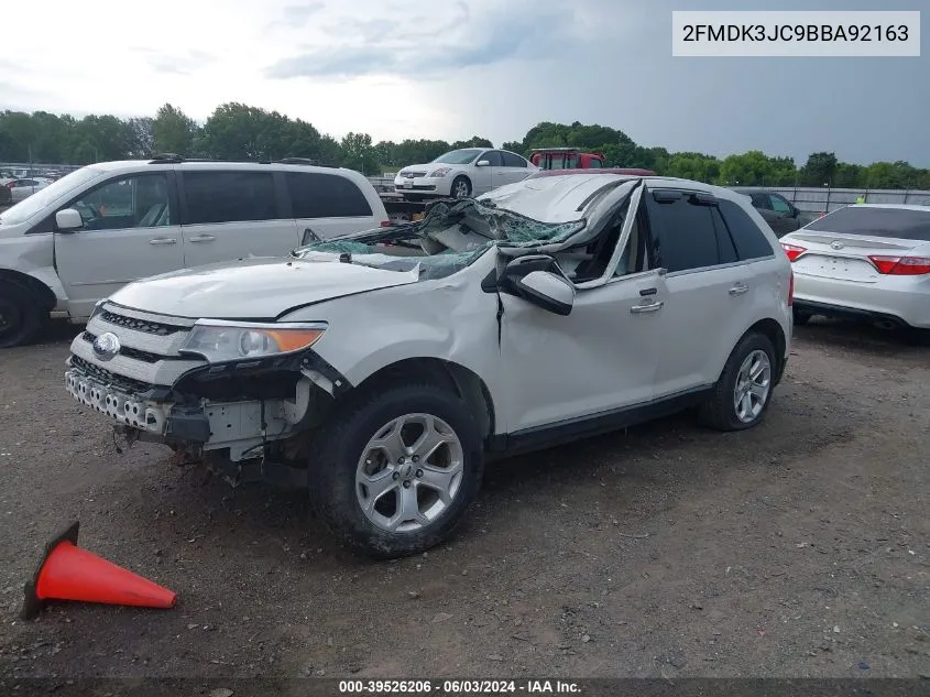 2011 Ford Edge Sel VIN: 2FMDK3JC9BBA92163 Lot: 39526206