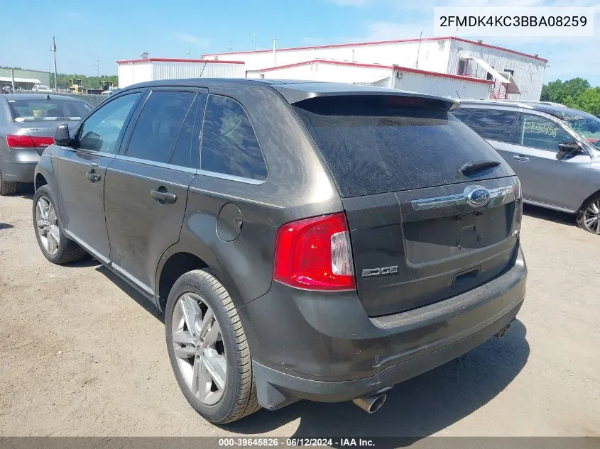 2FMDK4KC3BBA08259 2011 Ford Edge Limited