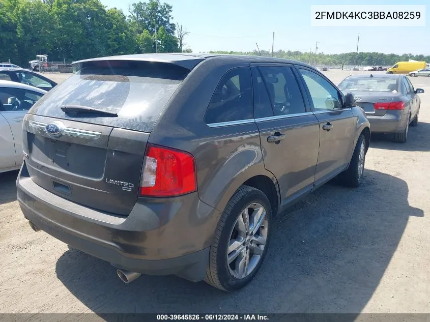 2011 Ford Edge Limited VIN: 2FMDK4KC3BBA08259 Lot: 39645826