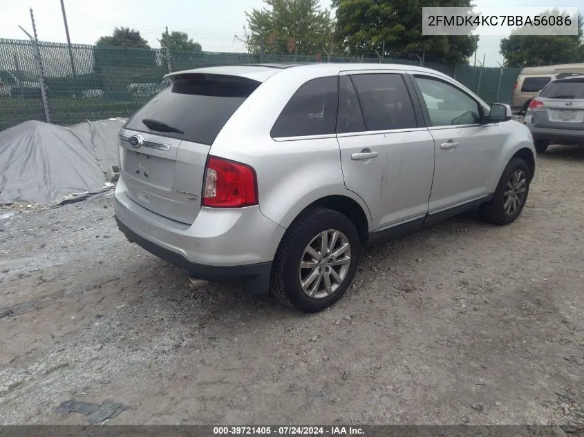 2FMDK4KC7BBA56086 2011 Ford Edge Limited