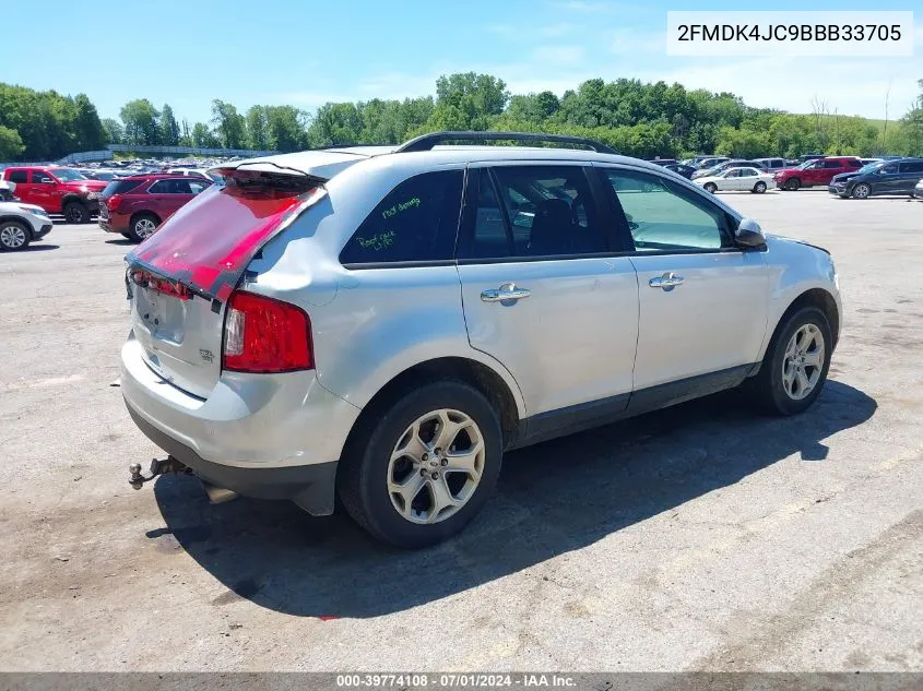 2011 Ford Edge Sel VIN: 2FMDK4JC9BBB33705 Lot: 39774108