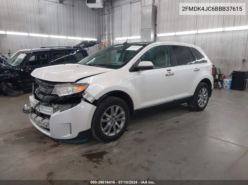 2011 Ford Edge Sel VIN: 2FMDK4JC6BBB37615 Lot: 39816416