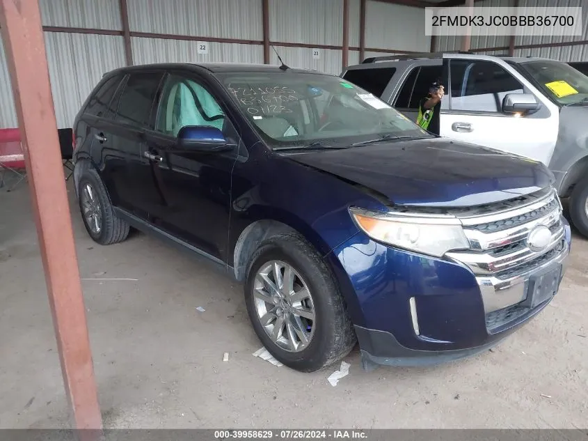 2FMDK3JC0BBB36700 2011 Ford Edge Sel