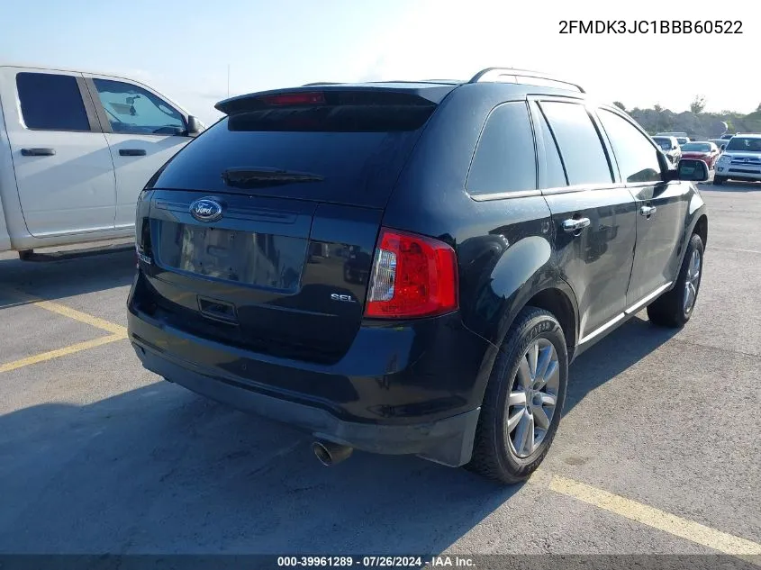 2FMDK3JC1BBB60522 2011 Ford Edge Sel