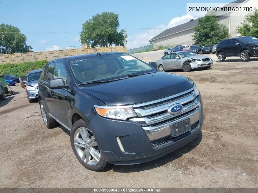 2011 Ford Edge Limited VIN: 2FMDK4KCXBBA01700 Lot: 39969543