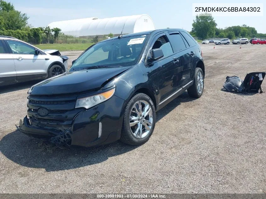 2011 Ford Edge Limited VIN: 2FMDK4KC6BBA84302 Lot: 39981903