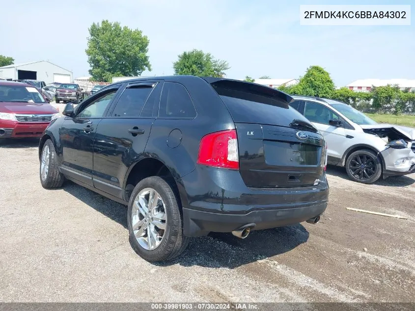 2FMDK4KC6BBA84302 2011 Ford Edge Limited