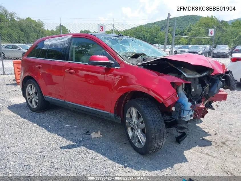 2011 Ford Edge Limited VIN: 2FMDK3KC8BBB01904 Lot: 39996420