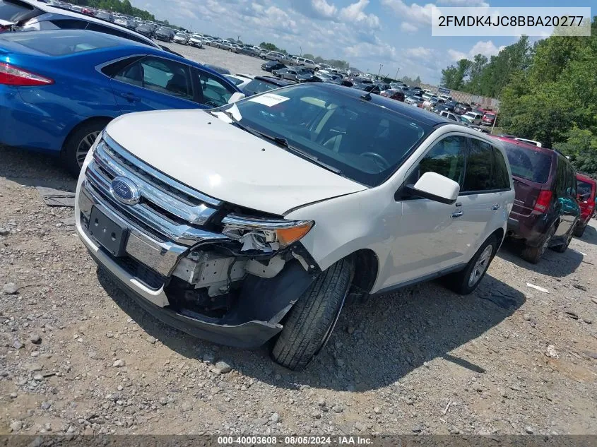 2011 Ford Edge Sel VIN: 2FMDK4JC8BBA20277 Lot: 40003608