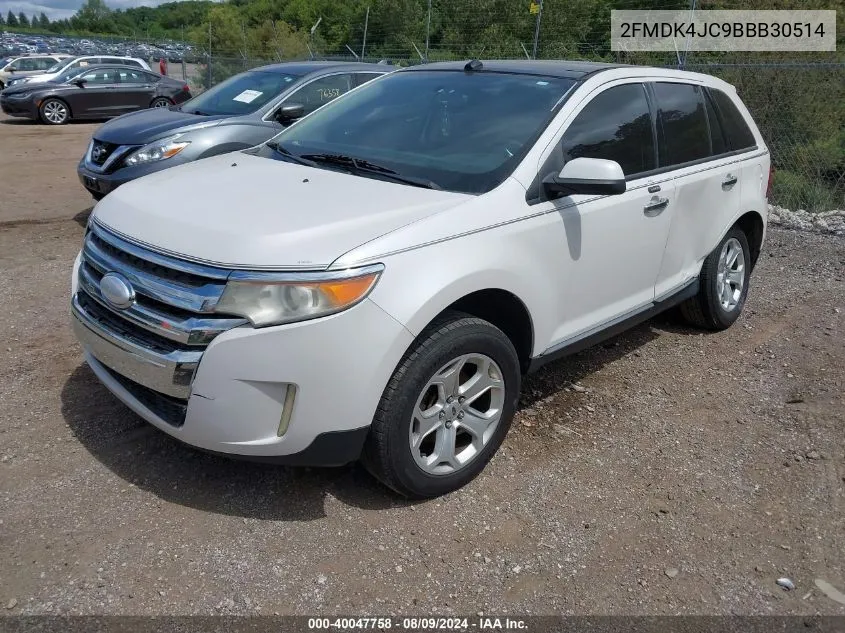 2011 Ford Edge Sel VIN: 2FMDK4JC9BBB30514 Lot: 40047758