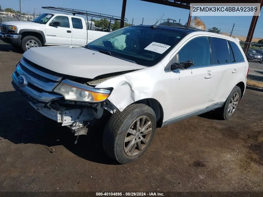 2FMDK3KC4BBA92389 2011 Ford Edge Limited